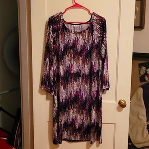 Multicolored Sheath Dress